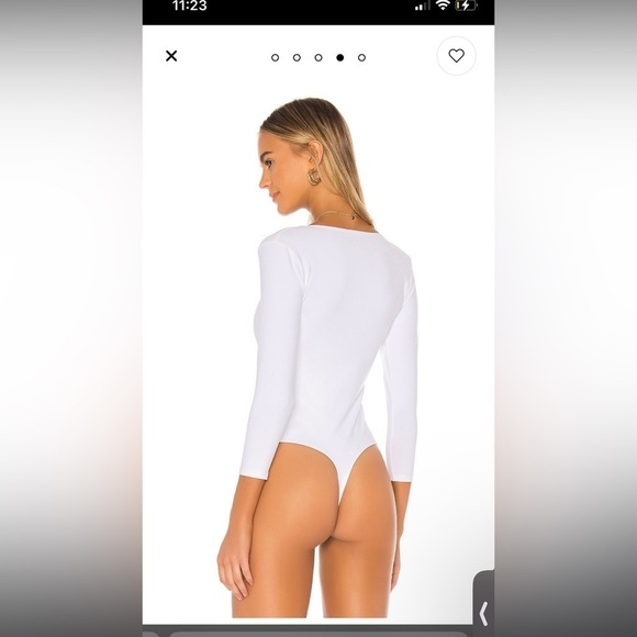 Free People Truth or Square Bodysuit White Size XS NWT - Picture 5 of 6